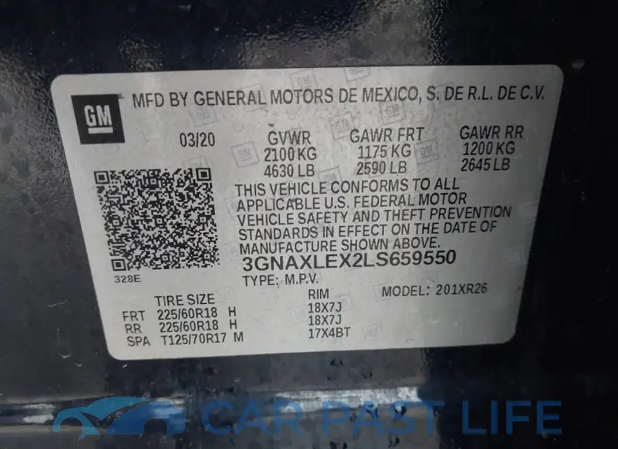 3GNAXLEX2LS659550# 9