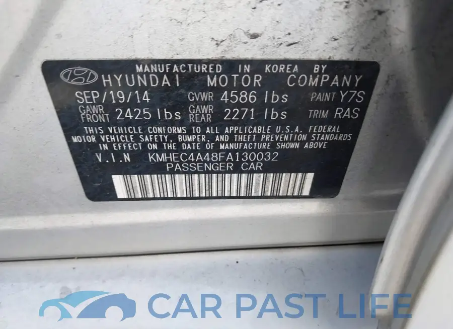 KMHEC4A48FA130032# 9