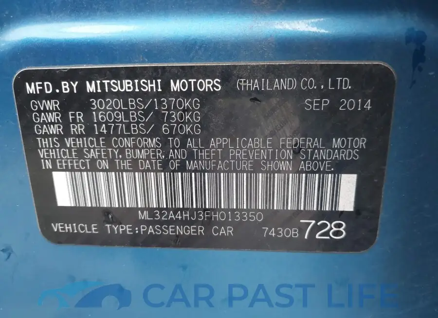 ML32A4HJ3FH013350# 9