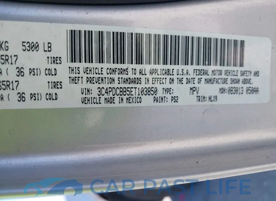 3C4PDCBB5ET103850# 9