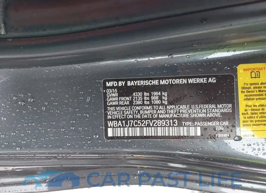 WBA1J7C52FV289313# 9