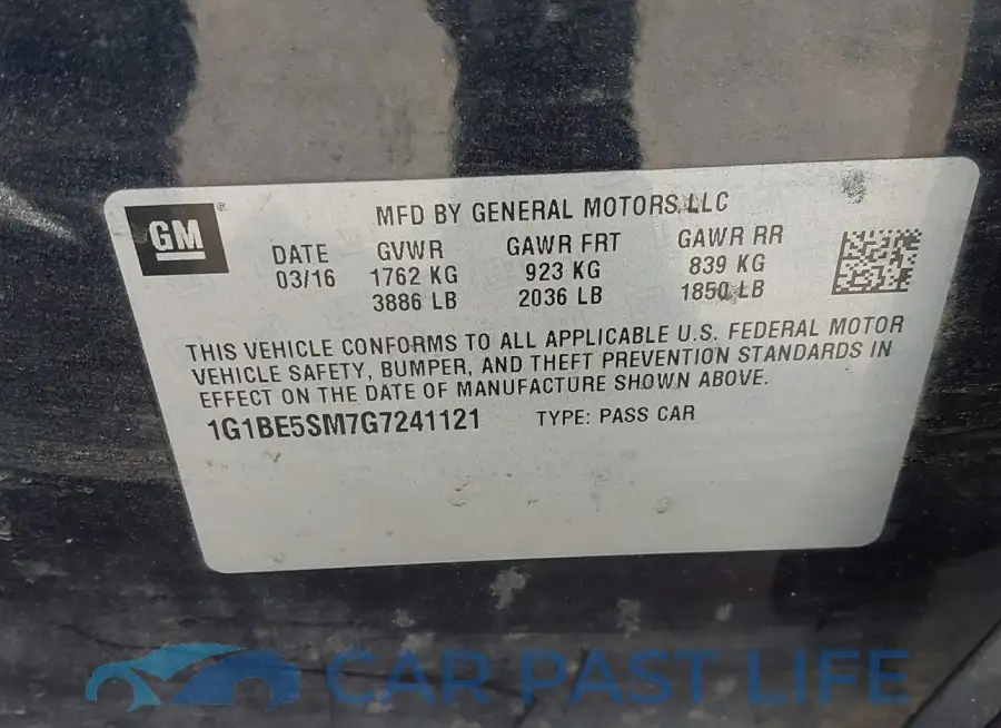 1G1BE5SM7G7241121# 9