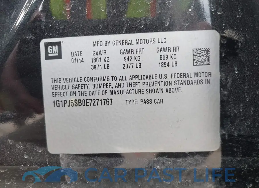 1G1PJ5SB0E7271767# 9