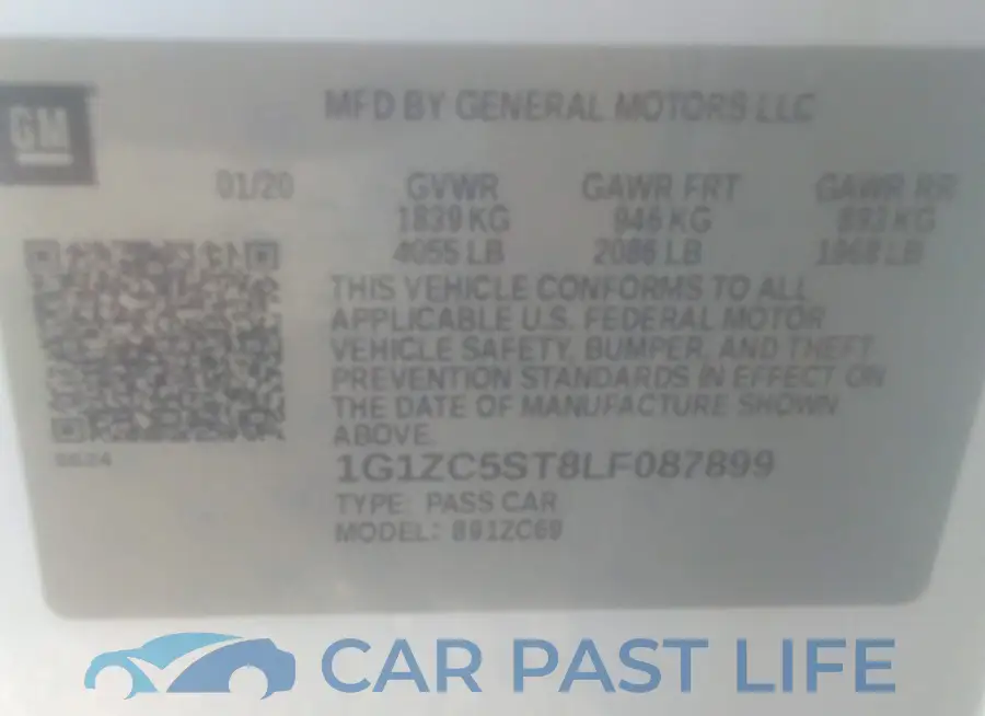 1G1ZC5ST8LF087899# 9