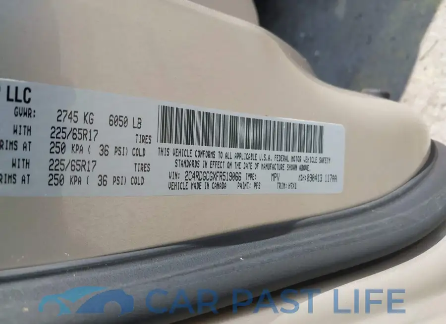 2C4RDGCGXFR519066# 9
