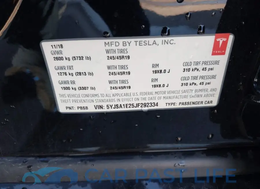 5YJSA1E25JF292334# 9