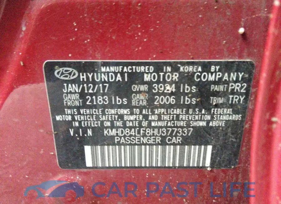 KMHD84LF8HU377337# 9