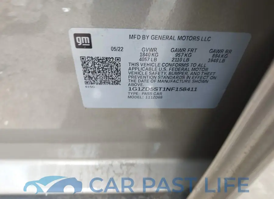 1G1ZD5ST1NF158411# 9