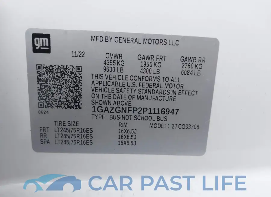 1GAZGNFP2P1116947# 9