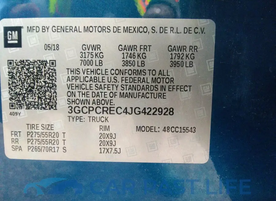 3GCPCREC4JG422928# 9