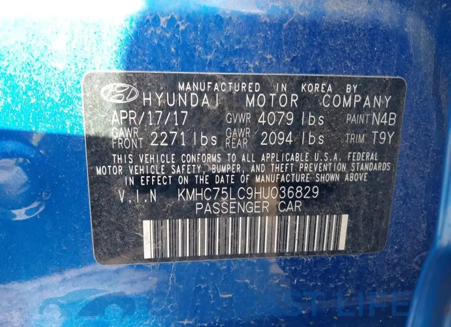KMHC75LC9HU036829# 9
