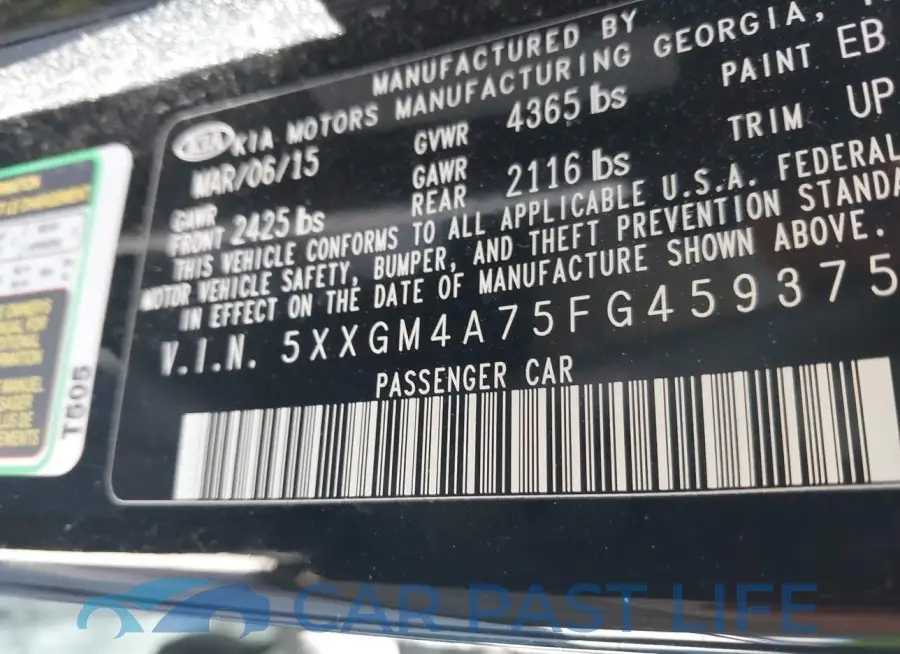 5XXGM4A75FG459375# 9