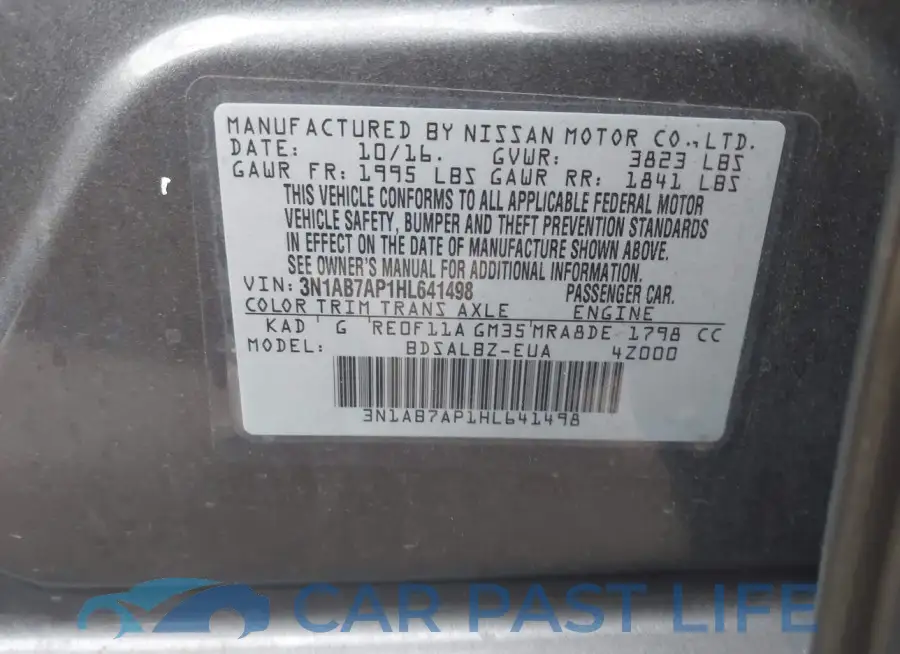 3N1AB7AP1HL641498# 9
