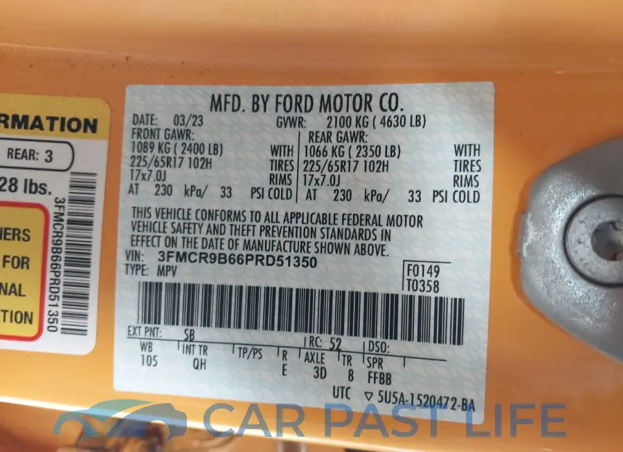 3FMCR9B66PRD51350# 9