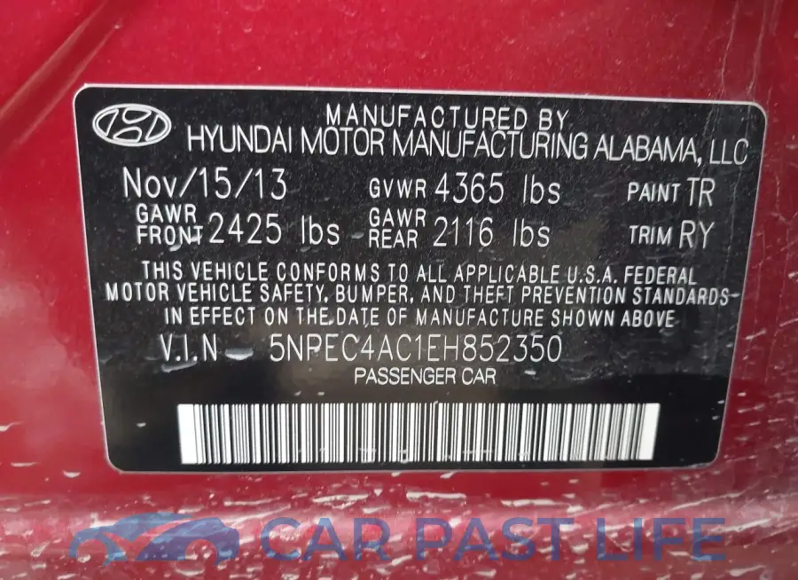 5NPEC4AC1EH852350# 9