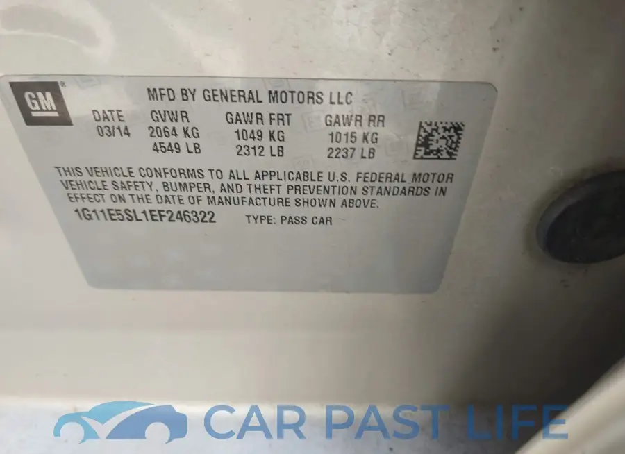 1G11E5SL1EF246322# 9