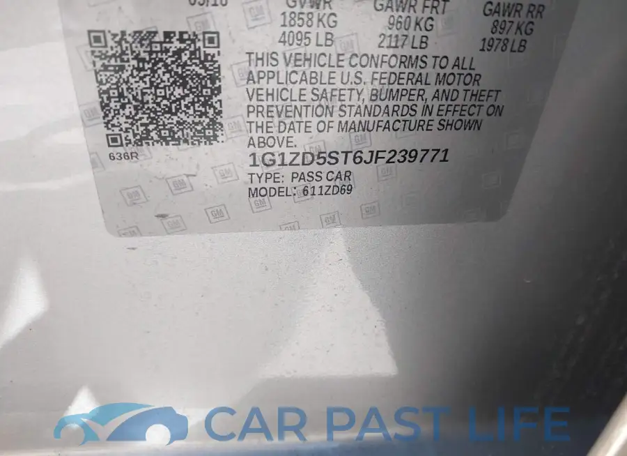 1G1ZD5ST6JF239771# 9