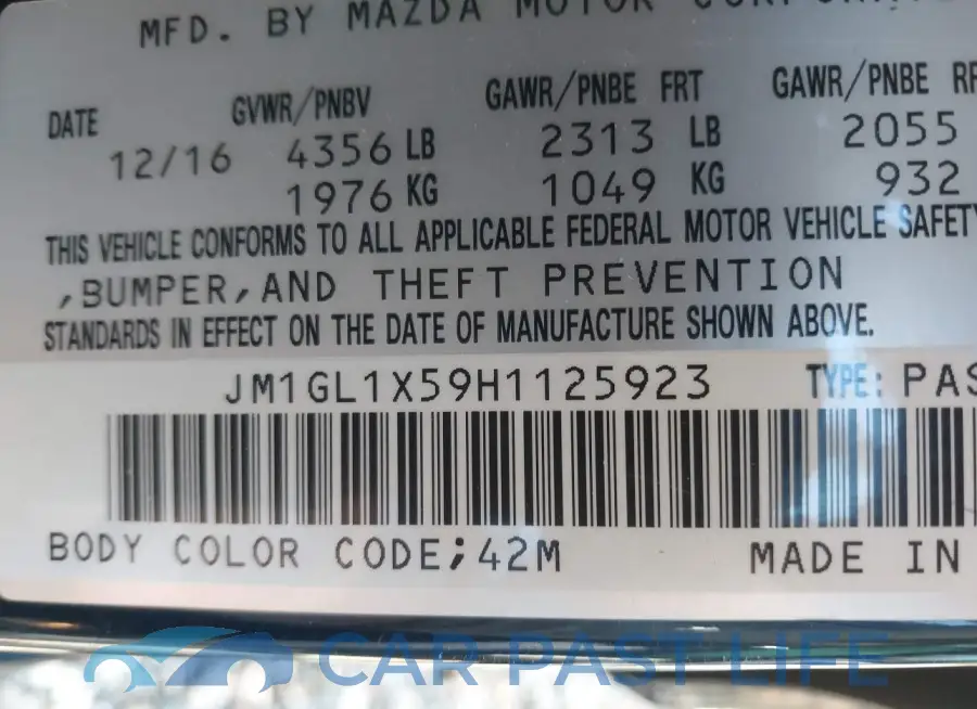 JM1GL1X59H1125923# 9