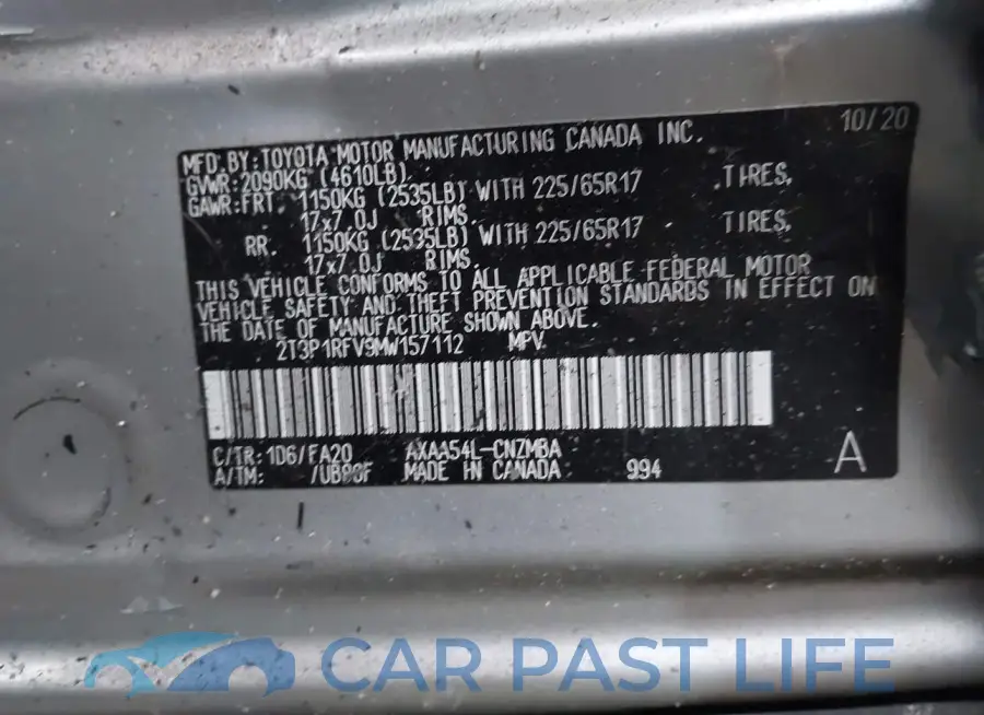 2T3P1RFV9MW157112# 9
