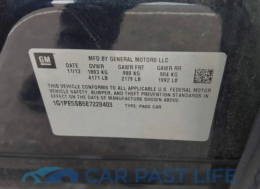 1G1PE5SB5E7228403# 9
