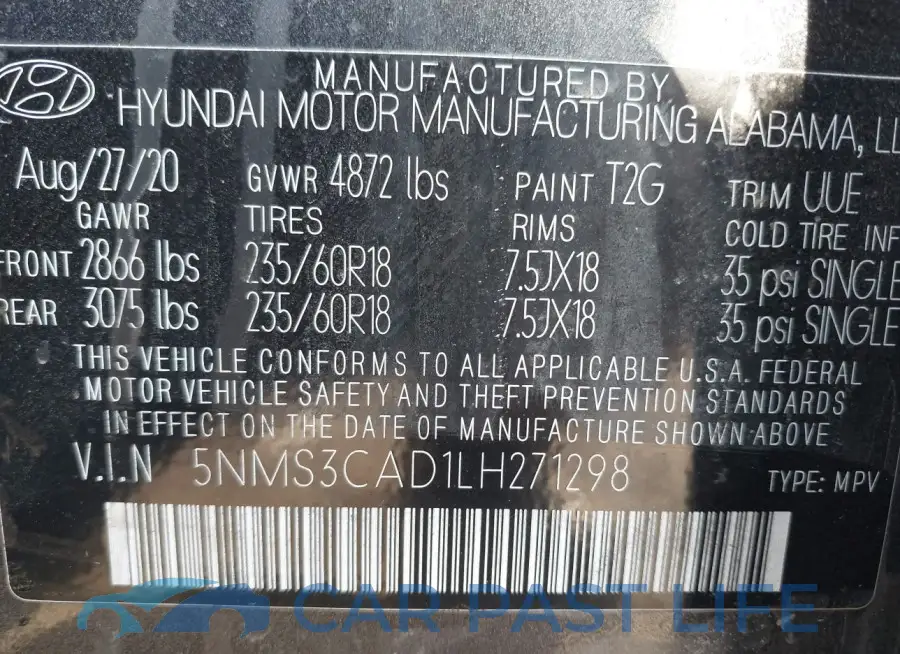5NMS3CAD1LH271298# 9