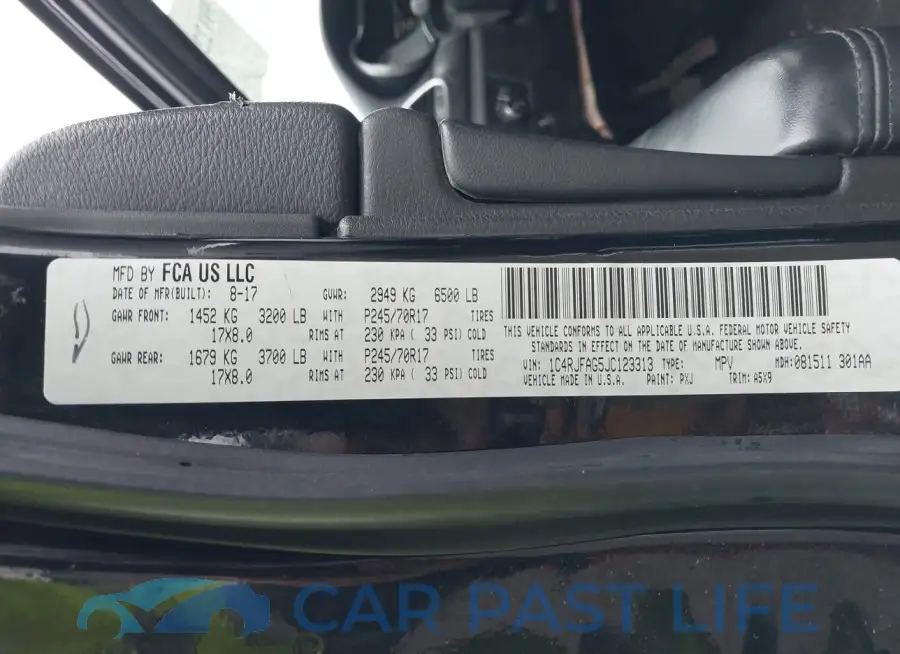 1C4RJFAG5JC123313# 9