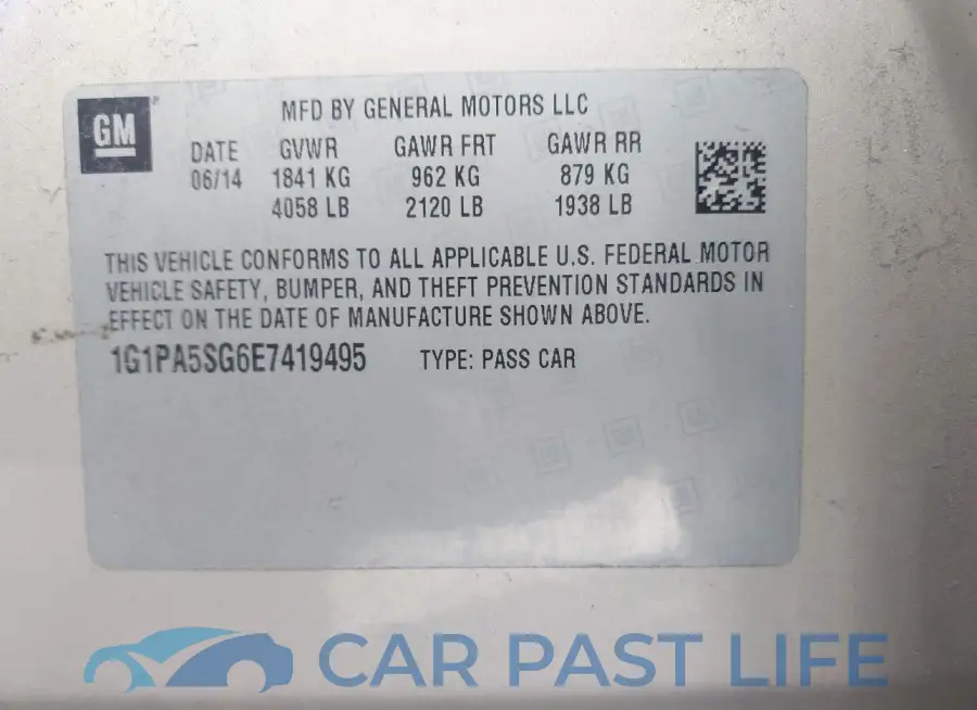 1G1PA5SG6E7419495# 9
