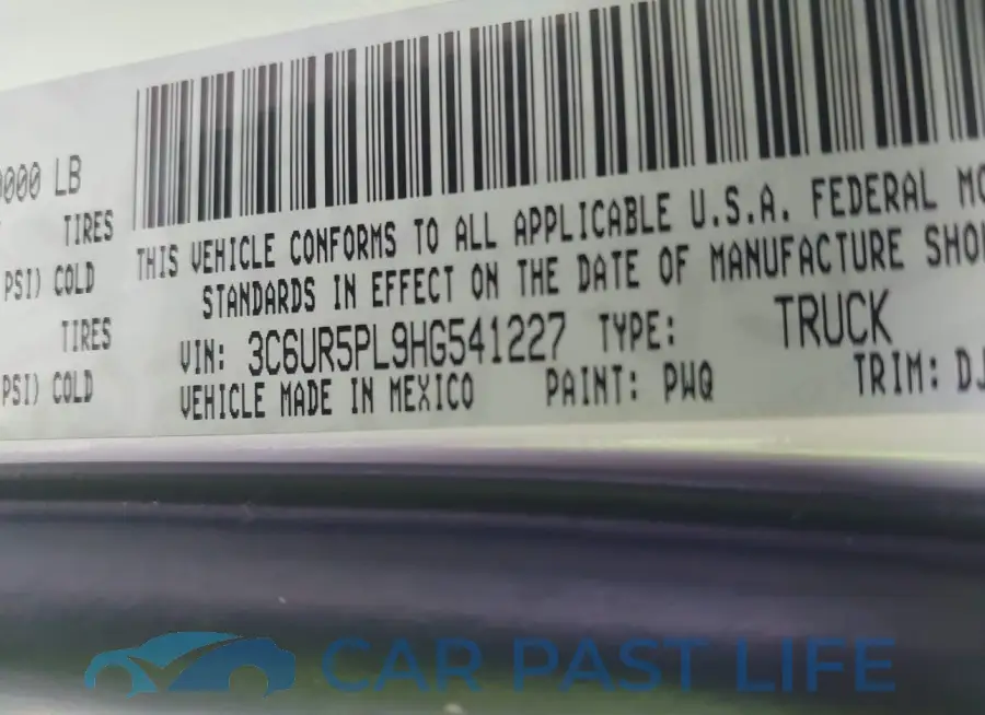 3C6UR5PL9HG541227# 9
