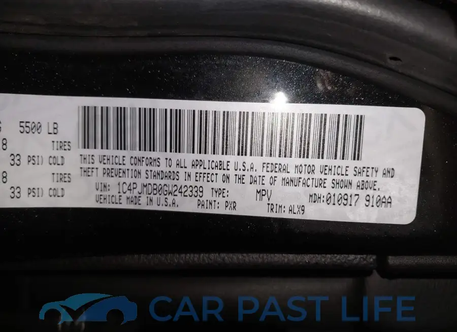 1C4PJMDB0GW242339# 9