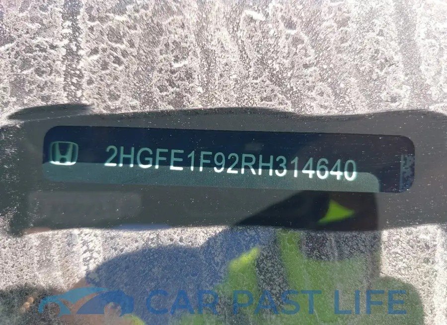 2HGFE1F92RH314640# 9