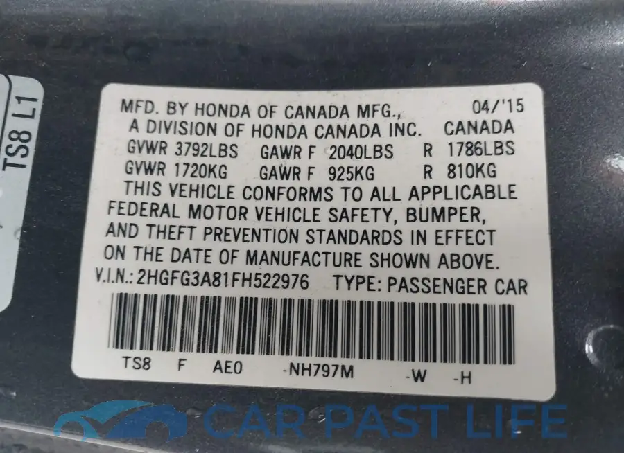 2HGFG3A81FH522976# 9
