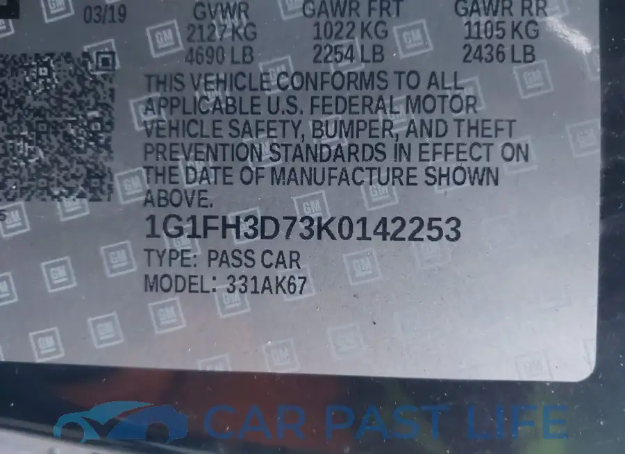1G1FH3D73K0142253# 9