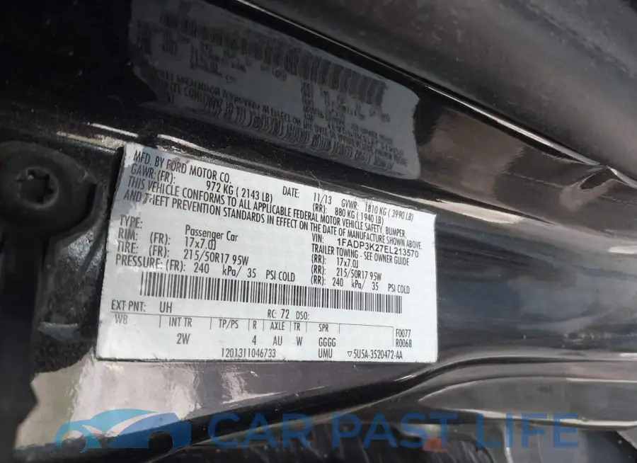 1FADP3K27EL213570# 9