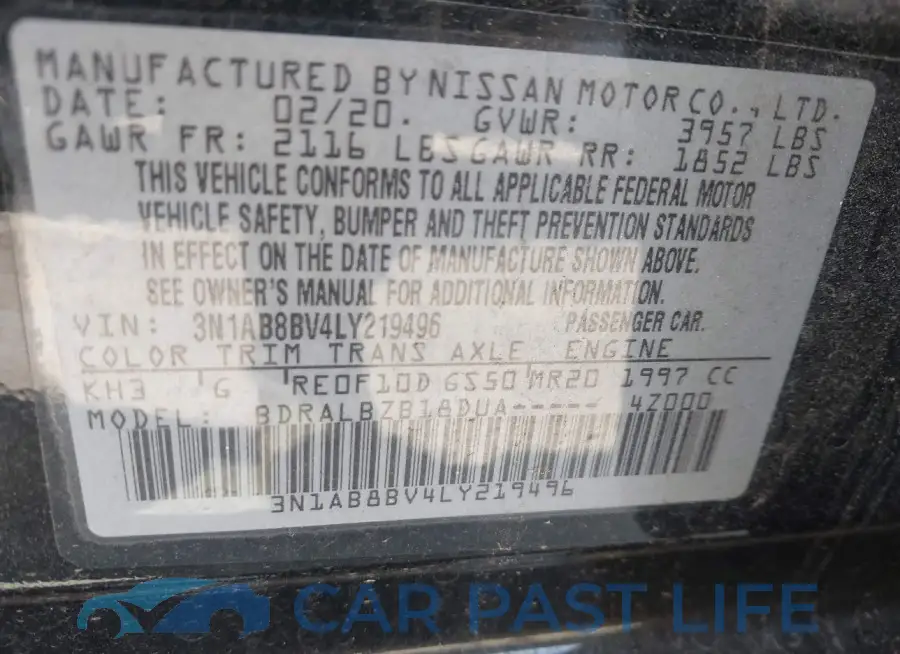 3N1AB8BV4LY219496# 9