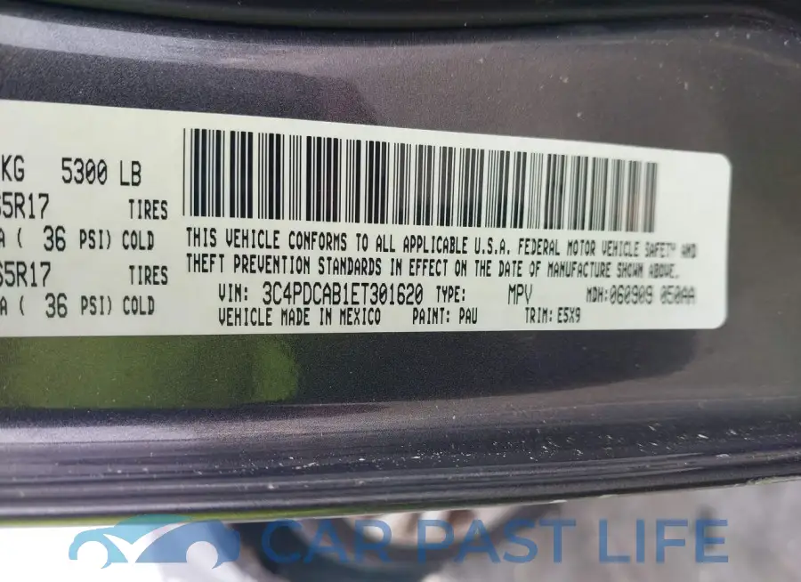3C4PDCAB1ET301620# 9