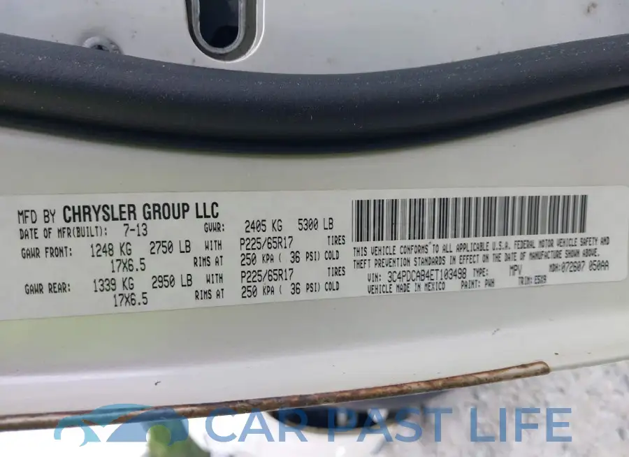 3C4PDCAB4ET103498# 9