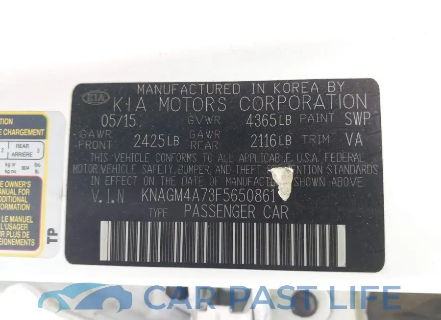KNAGM4A73F5650861# 9