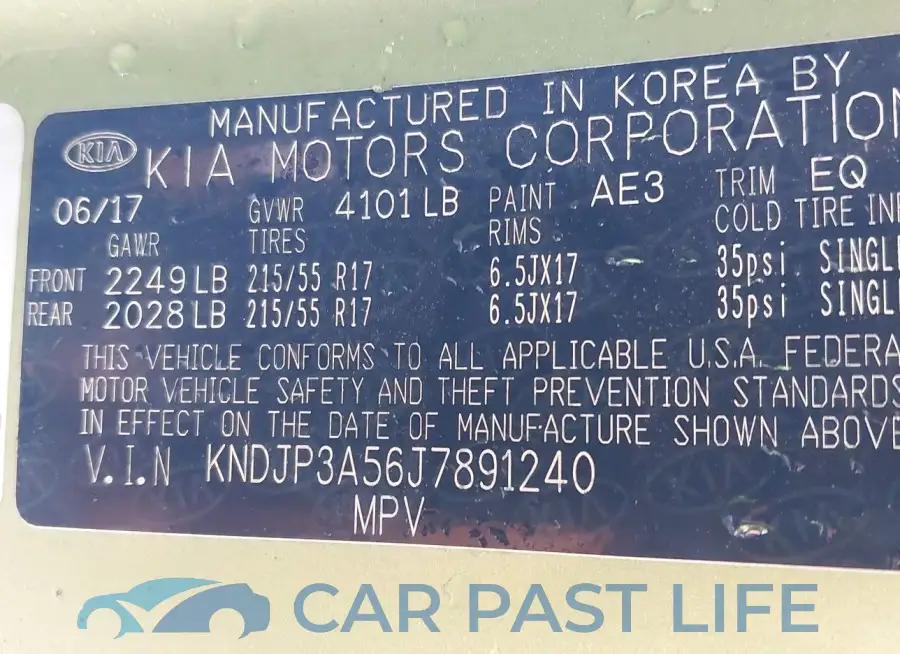 KNDJP3A56J7891240# 9