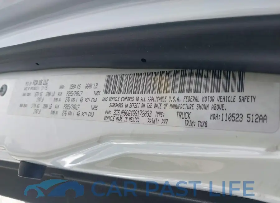 3C6JR6DG4GG172033# 9