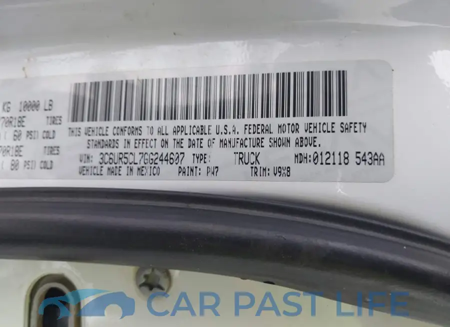 3C6UR5CL7GG244607# 9
