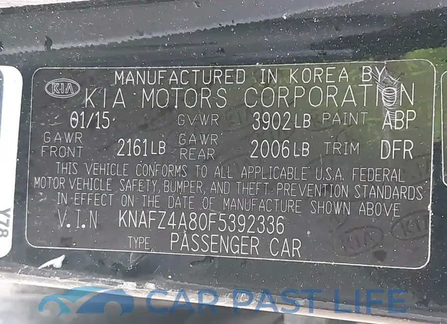 KNAFZ4A80F5392336# 9
