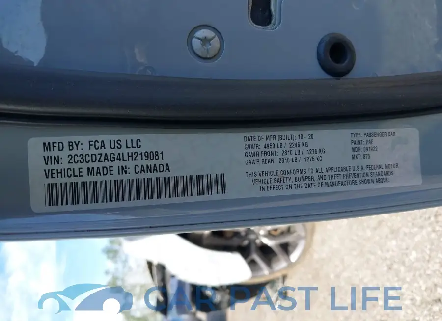 2C3CDZAG4LH219081# 9
