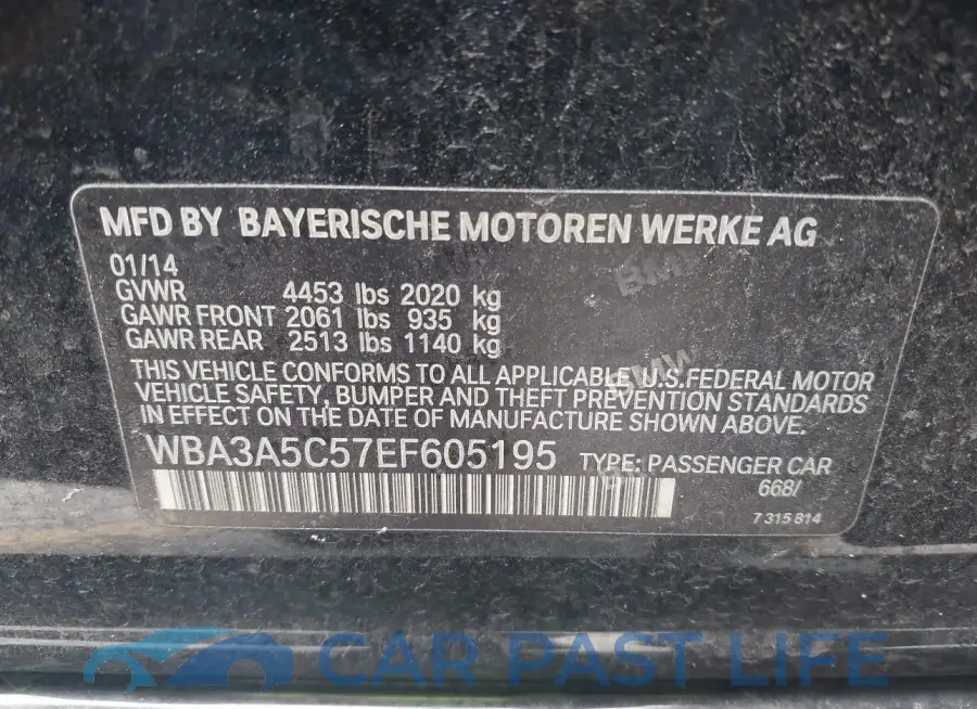 WBA3A5C57EF605195# 9