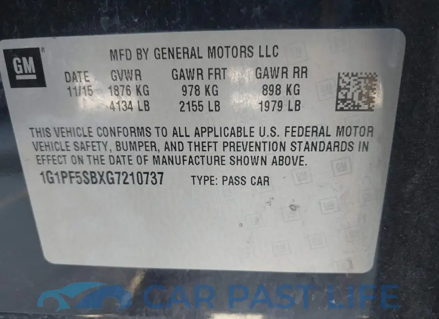 1G1PF5SBXG7210737# 9