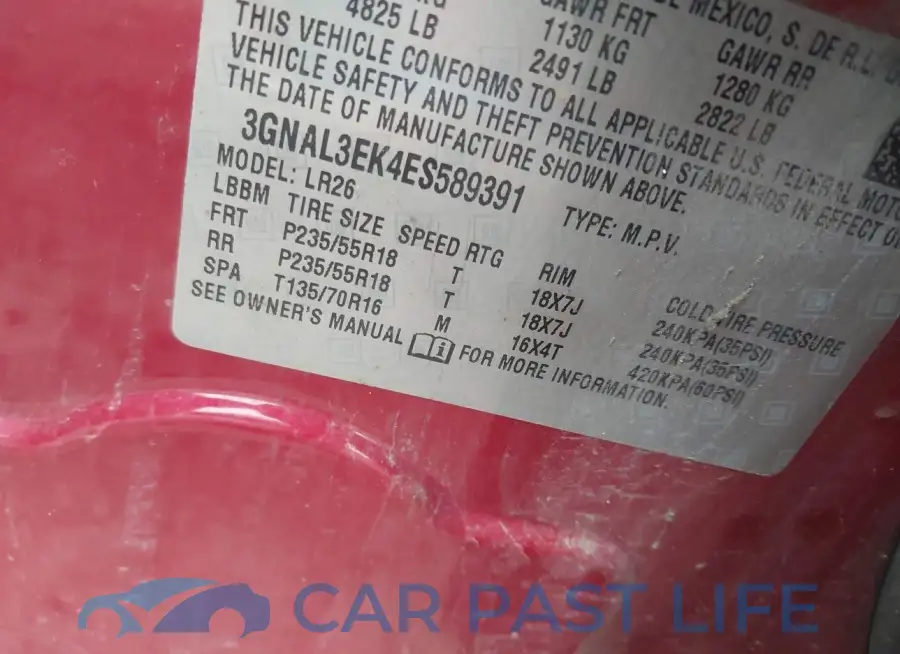 3GNAL3EK4ES589391# 9