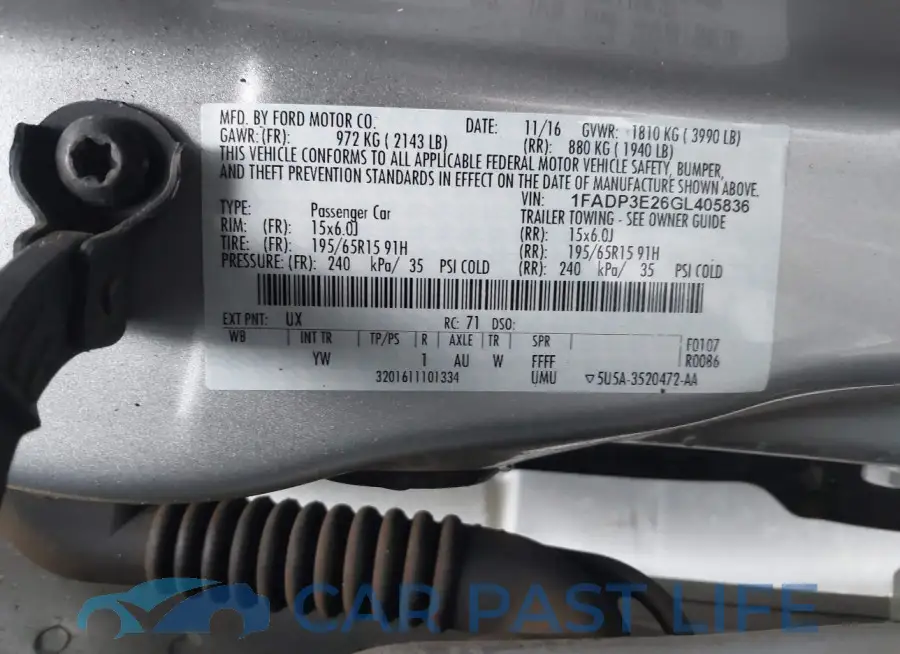 1FADP3E26GL405836# 9