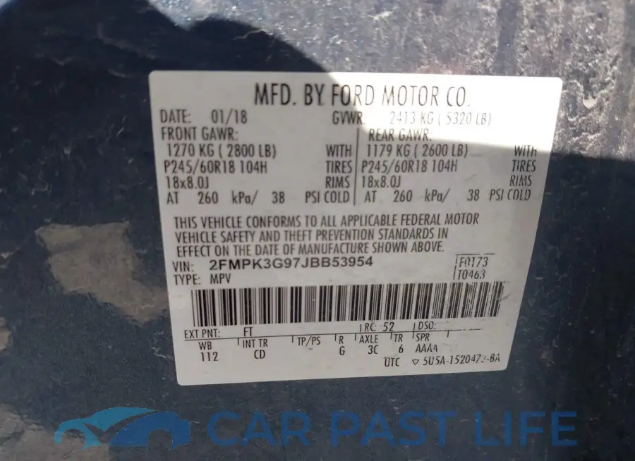 2FMPK3G97JBB53954# 9