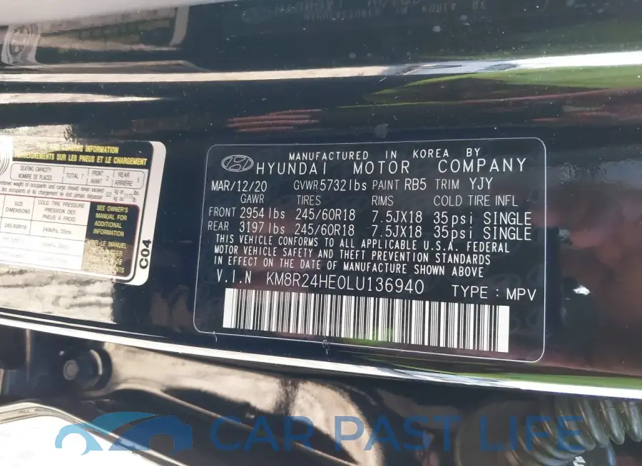 KM8R24HE0LU136940# 9