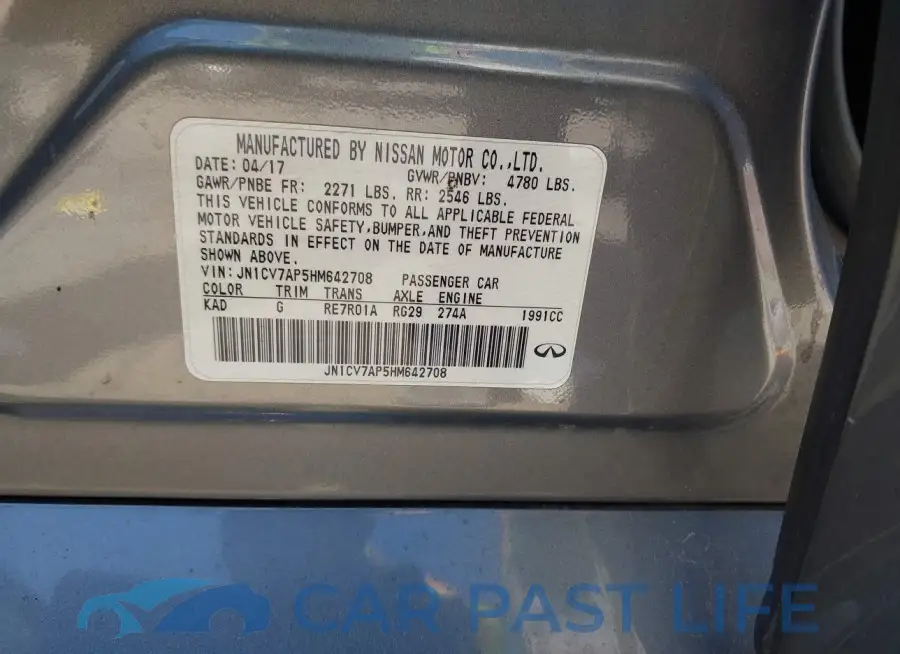 JN1CV7AP5HM642708# 9