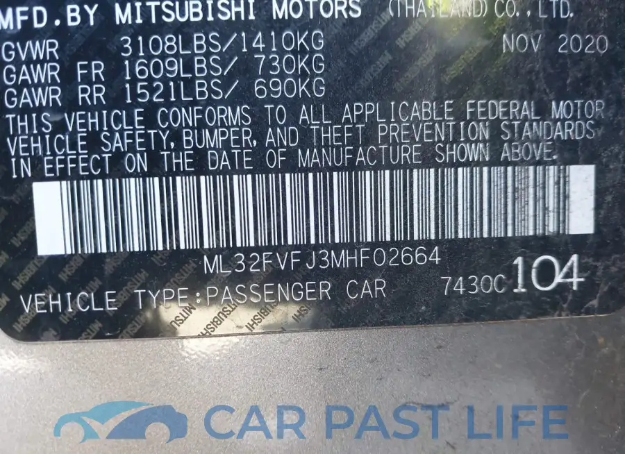 ML32FVFJ3MHF02664# 9